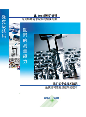 使用毫克级砝码进行可追溯性计量