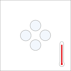 Molecules at higher temperature