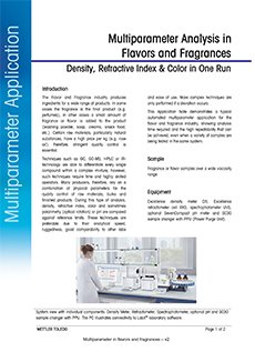 Multiparameteranalyse von Aromen und Duftstoffen