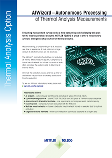 AIWizard™, künstliche Intelligenz für autonome Auswertungen von thermischen Analysen