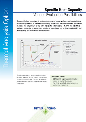 Datasheet: Specific Heat Evaluation