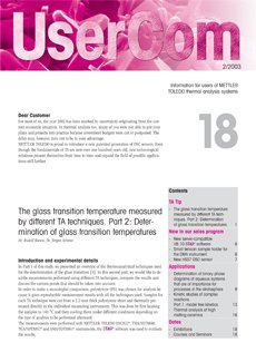 Thermal Analysis UserCom 18