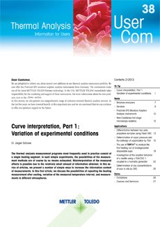 Thermal Analysis UserCom 38