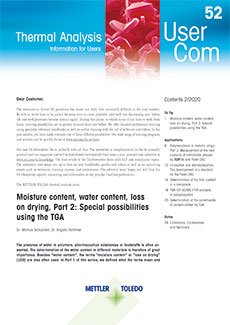 Thermal Analysis UserCom 52