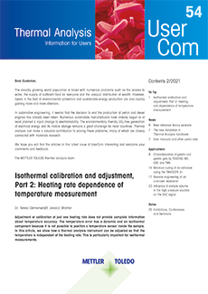 Thermal Analysis UserCom 54