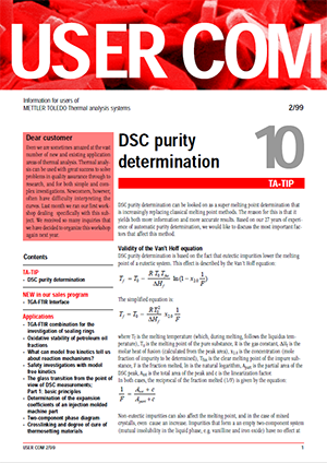 Thermal Analysis UserCom 10