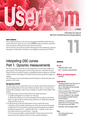 Thermal Analysis UserCom 11