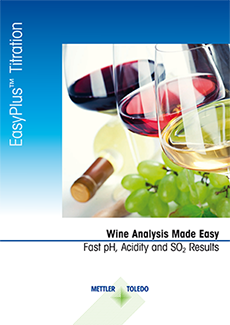 Diese Broschüre bietet einen Überblick über einfach zu handhabende Anwendungshinweise zur Titration für die routinemäßige Weinanalyse mit der EasyPlus™ Titrator-Serie.