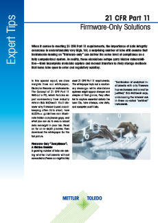  21 CFR Part 11: Why “Firmware-Only” Solutions May Undermine Your Compliance
