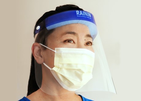 face shield by Rainin