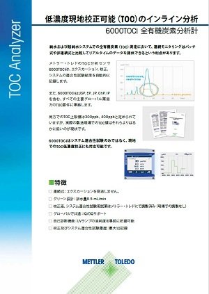 低濃度現地校正可能（TOC）のインライン分析