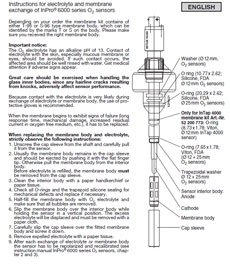Instruction Manual: Membrane Kit O2 InPro6000