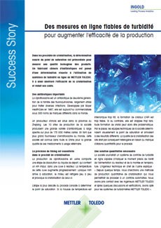 La turbidité lors de la cristallisation chimique et pharmaceutique