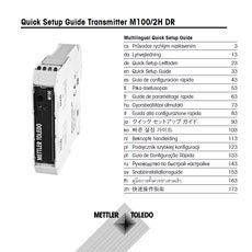 Quick Setup-Leitfaden: Transmitter M100/2H DR
