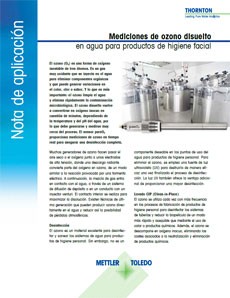 Nota de aplicación sobre el ozono disuelto