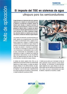 Análisis del TOC en el UPW para semiconductores