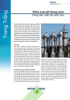 Trang trắng về kiểm soát pH thông minh trong sản xuất cồn sinh học