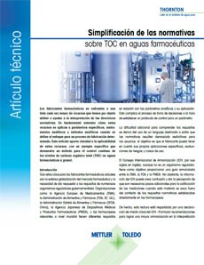 Artículo técnico sobre la simplificación de la normativa