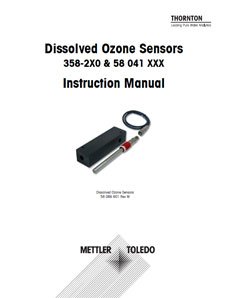 Betriebshandbuch: Sensoren für gelöstes Ozon 358-2X0 & 58 041 XXX