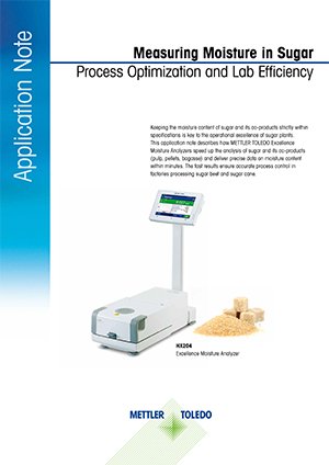 Moisture Content in Sugar