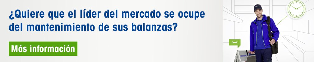 ¿Quiere que el líder del mercado se ocupe del mantenimiento de sus balanzas?