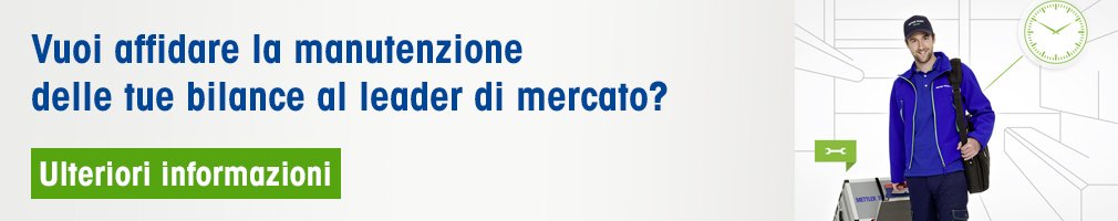 Vuoi affidare la manutenzione delle tue bilance al leader di mercato?