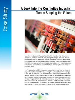 cosmetics industry trends in laboratory weighing