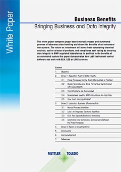 Business Benefits of Data Integrity