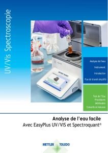 Analyse de l'eau