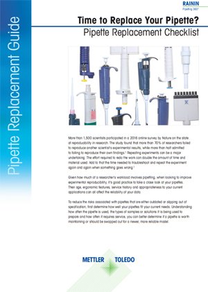 Guide de remplacement de pipettes
