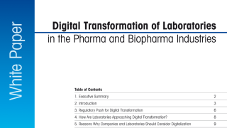 Digitalization of pharma and biopharma laboratories