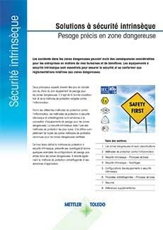 Livre blanc sur les solutions de pesage à a sécurité intrinsèque et les équipements certifiés Ex