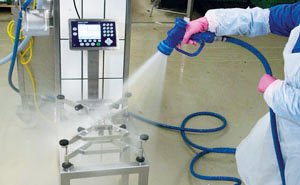 Hygienically designed weighing equipment