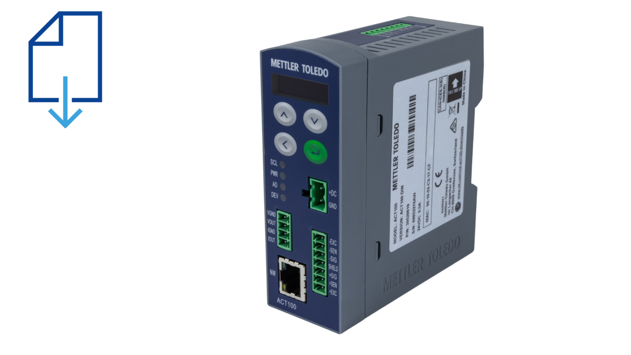 Scale Indicoators - ACT100 Downloads