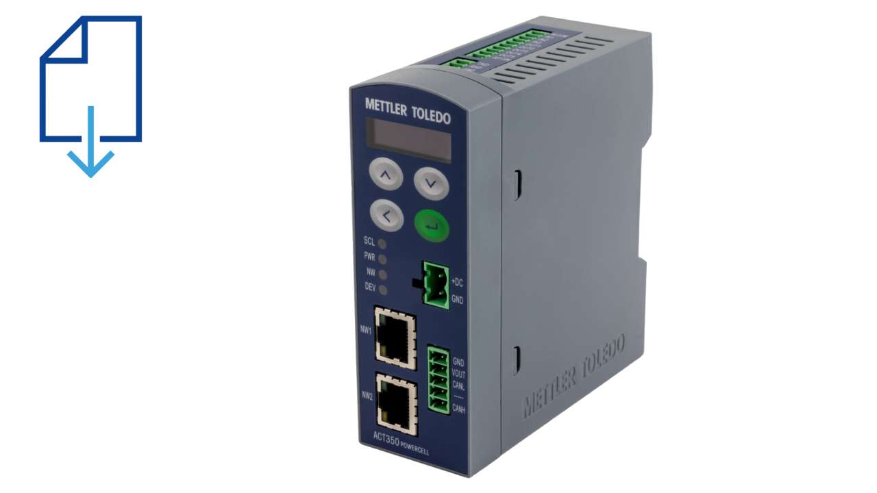 Scale Indicoators - ACT350 Downloads