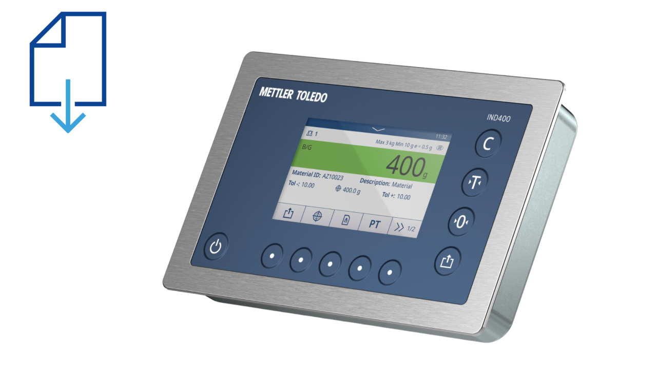 Scale Indicators - IND400 Downloads