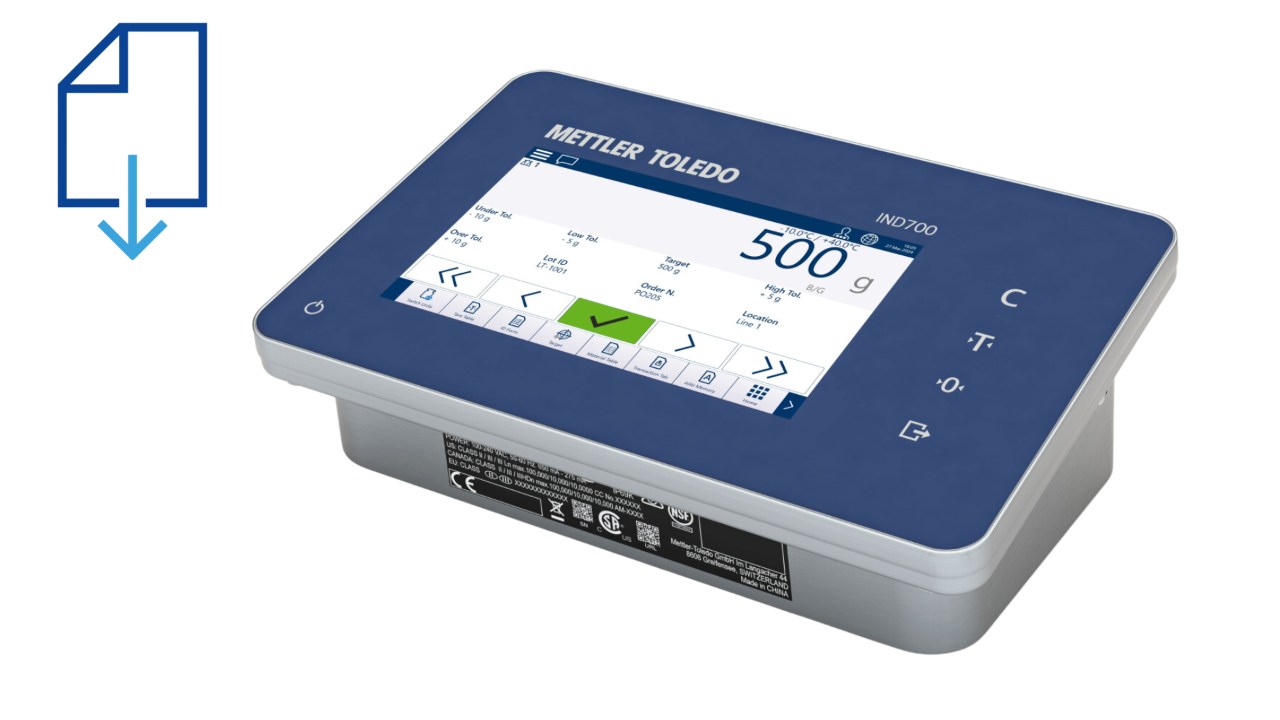 Scale Indicators - IND700 Downloads