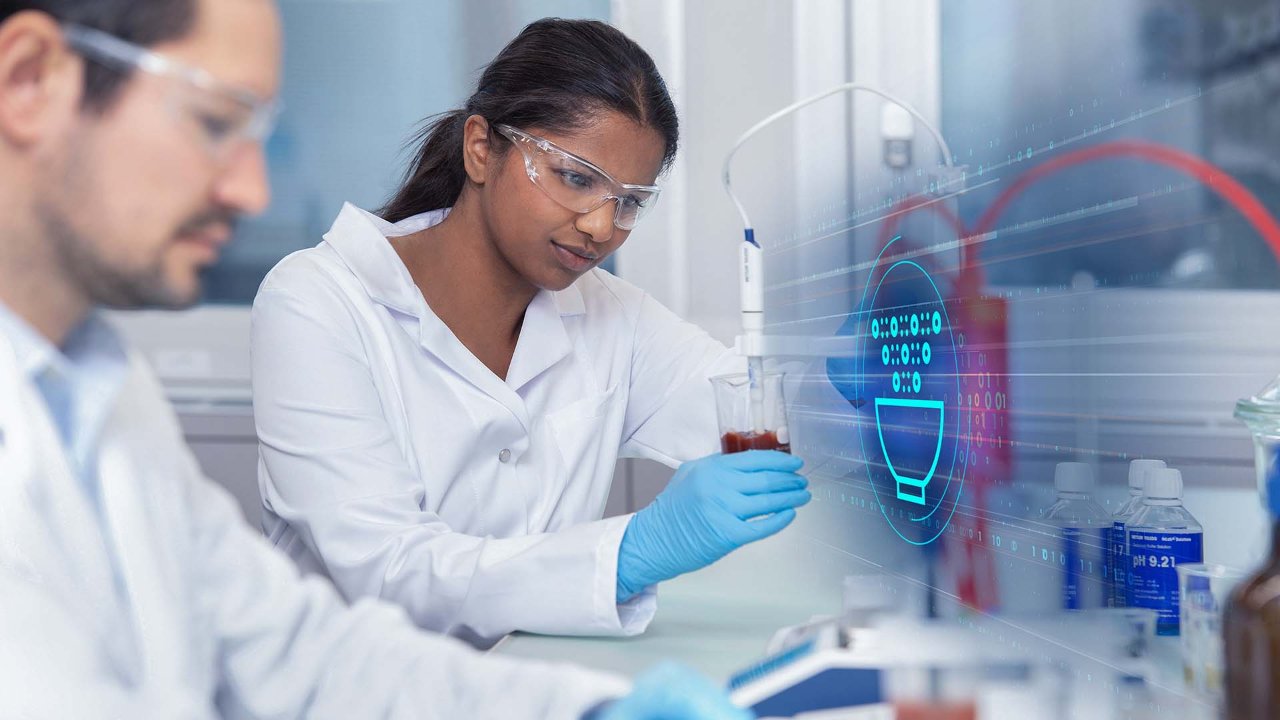 lab analysts working on food formulation