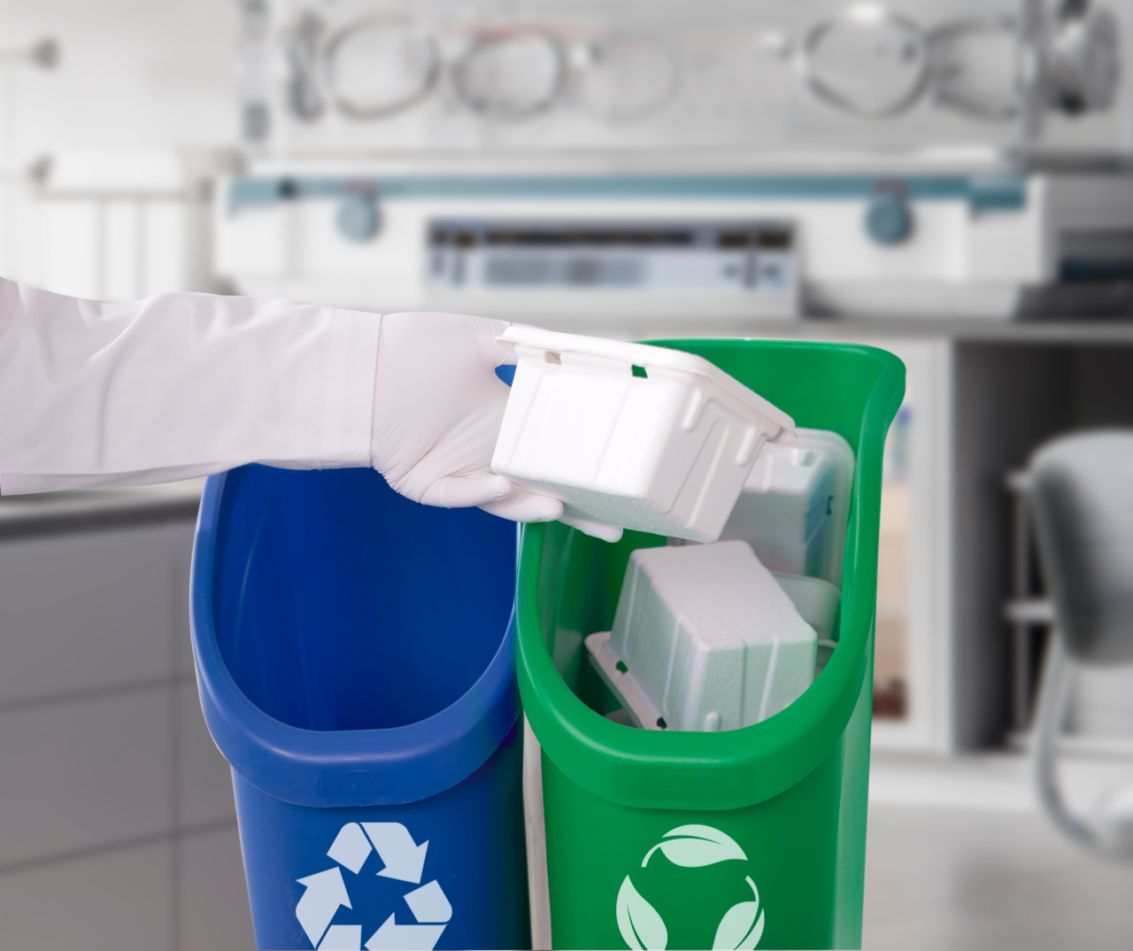 pipetting waste in the laboratory