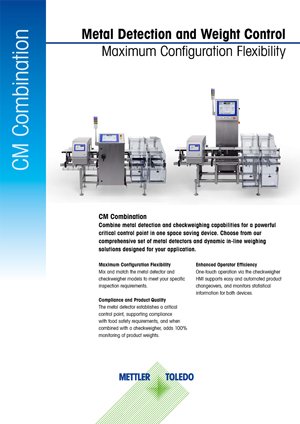 Checkweighing and Metal Detection Combination Systems | Datasheet