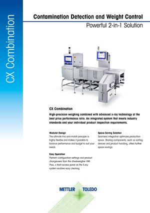 Checkweighing and X-ray Inspection Combination Systems | Datasheet