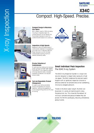 X34C X-ray Inspection System | PDF Datasheet Download