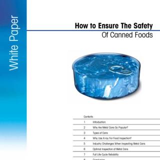 How to Maximize The Safety of Canned Foods | X-ray Inspection