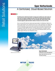 Etude de cas METTLER TOLEDO sur le logiciel MTRS RetailSuite chez Spar aux Pays-Bas