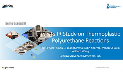 Étude IR in situ des réactions du polyuréthane thermoplastique (TPU)